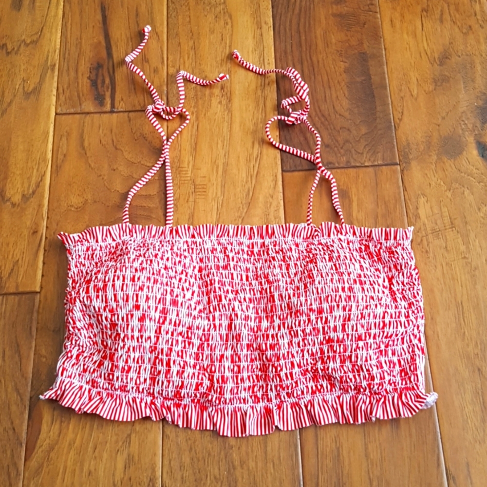 Ardene Swim Bikini Bandeau Top with Straps Size XL